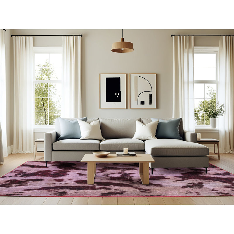 Abstract Indoor Rug, Rectangle 6' x 9'