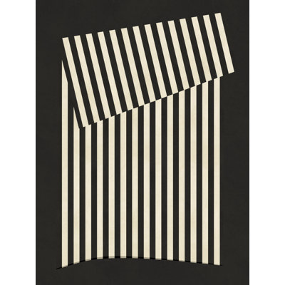 Abstract Striped Geometry Print by Other Artist