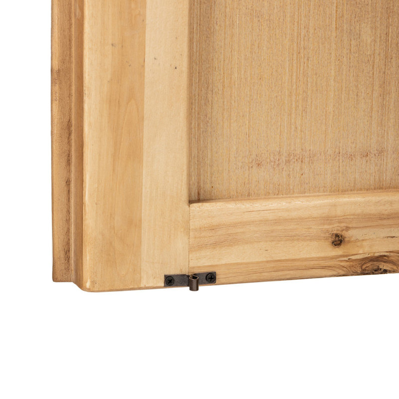 Marjorie 4 Door Sideboard-Distressed Black, Bleached Birch