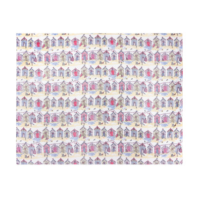 Beach Huts Throw Blanket