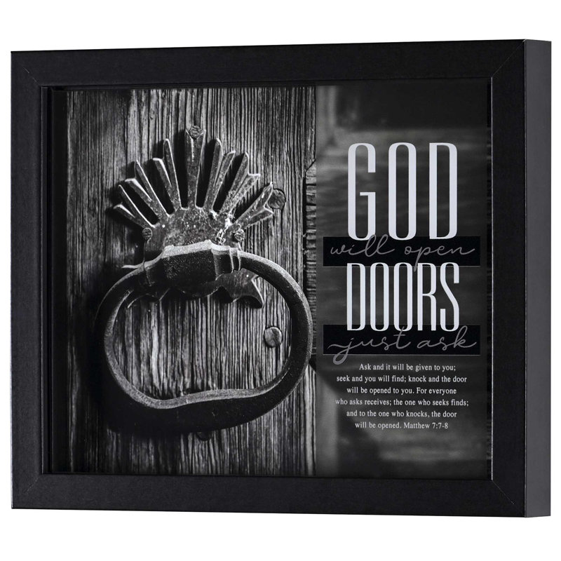 «God Will Open Doors Just», art encadré