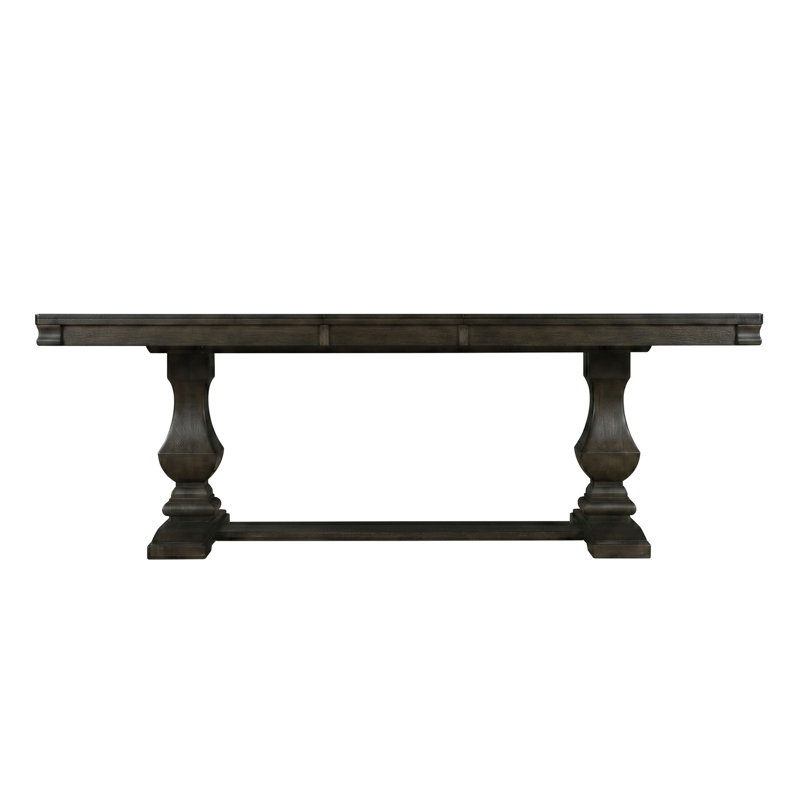Table de salle à manger extensible à piédestal Thorin