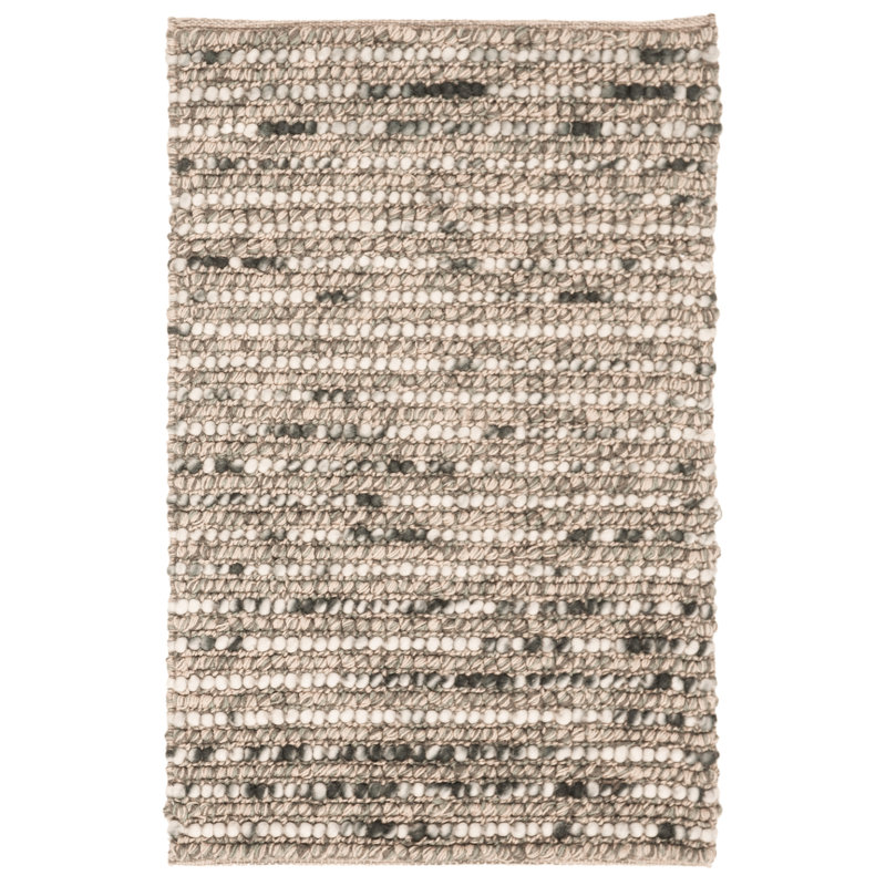 Ferrera Abstract Hand-Knotted Blue/Brown Area Rug, Rectangle 2' x 3'