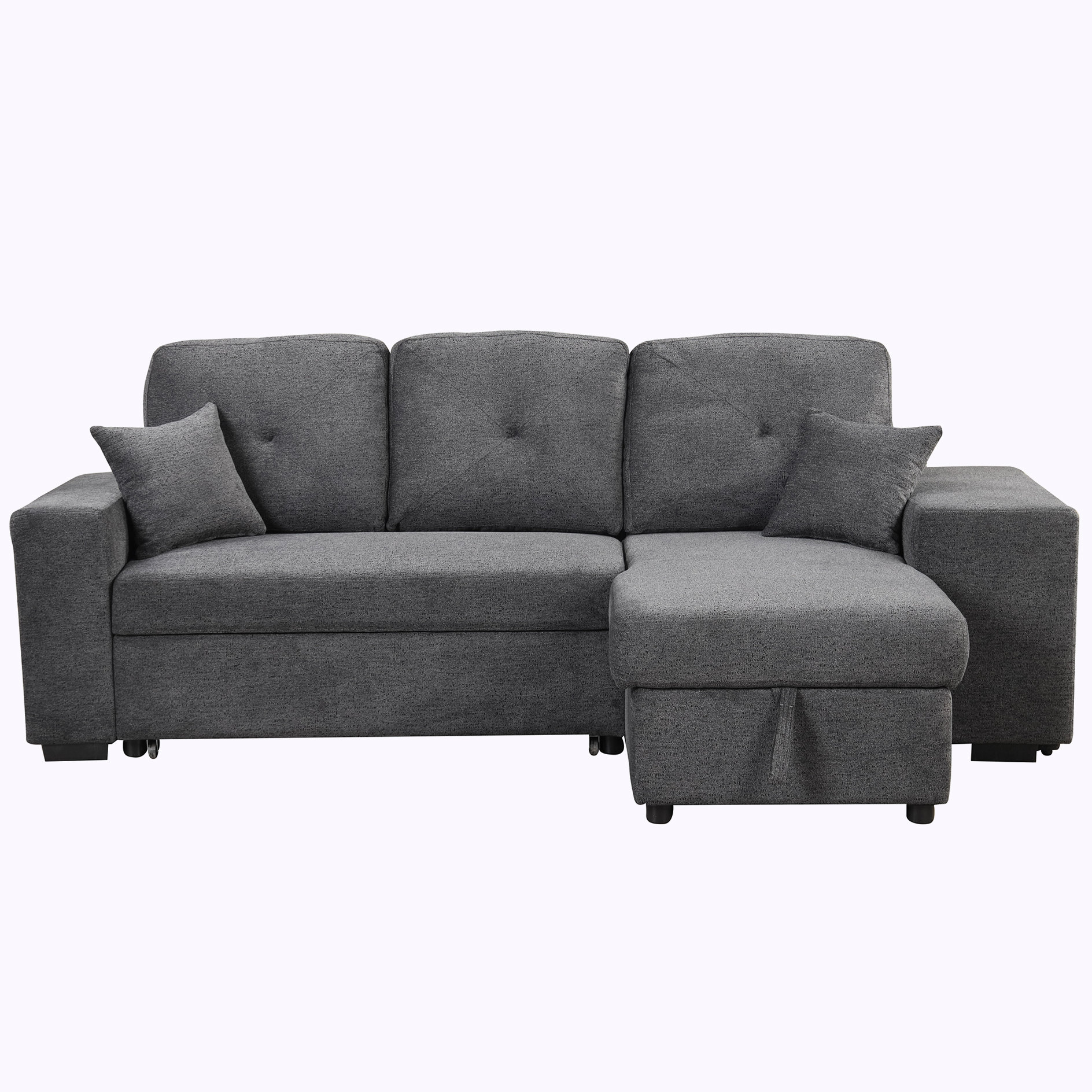 Latitude Run Pull Out L Shaped Sofa Bed Wayfair   Pull Out L Shaped Sofa Bed 