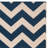Arneshia Chevron Navy/Beige Indoor / Outdoor Area Indoor/Outdoor Area Rug-20794245