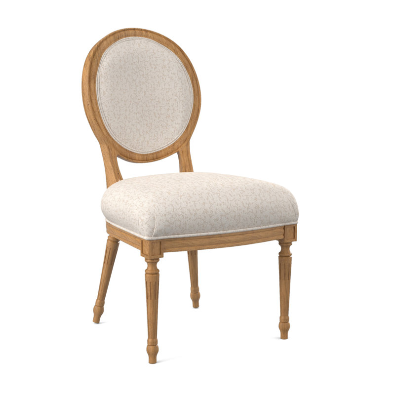 Dauphin Dining Chair, Amber, Filigree Ivory