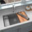 Karran Quartz 32-1/2'' X 19-1/4'' Single Bowl Undermount Workstation Kitchen Sink-62374439