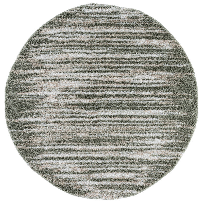 Atlantis Shag 104 Performance Abstract Rug, 6'-7" X 6'-7" Round