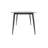 55.12" Modern Artificial Stone White Pandora Straight Edge Black Metal Leg Dining Table-Can Accommodate 6 People(Dining Table Only)-1846199837-1846199834