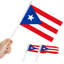 Drapeau de maison en polyester 5 x 8 po Porto Rico Mini Falg