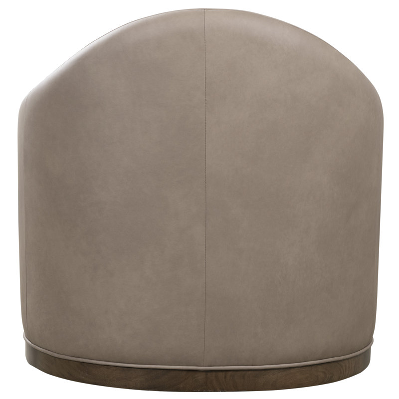 Cora Swivel Barrel Chair, Light Brown