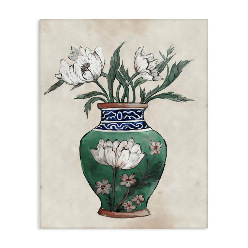 Vase floral floral par Ziwei Li, H 30 po x l 24 po x P 1,5 po