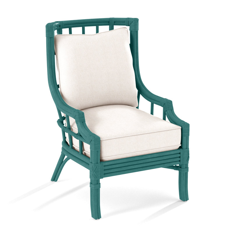 Seville Armchair, White Sugar Performance; 0863-91, Coffee