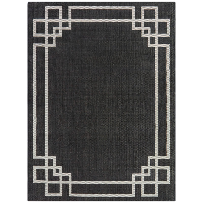 Geometric Indoor / Outdoor Rug, Rectangle 5'3" x 7'