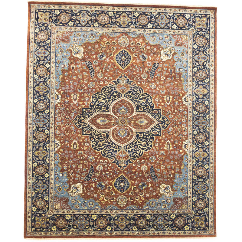 Tapis rouille 8 x 10 Sarouk Goravan Heriz