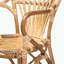 Chaise de salle à manger moderne et contemporaine en rotin - finition naturelle