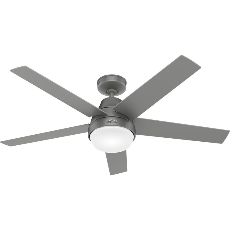 52" Aerodyne 5 - Blade Smart Standard Ceiling Fan with Lights and Remote