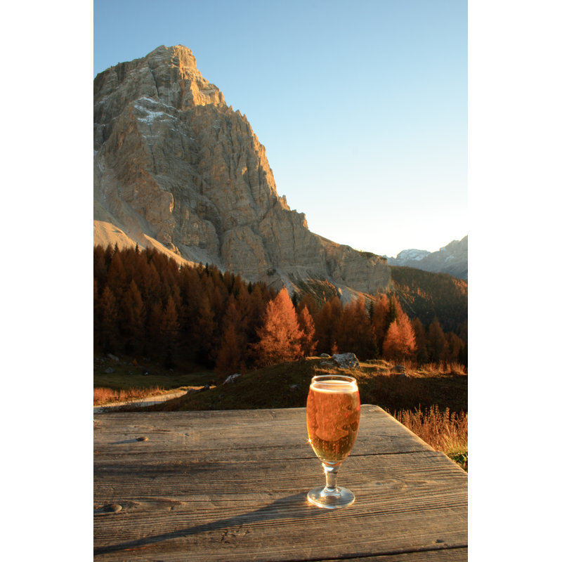 Glass of Beer 1 Piece Wrapped Canvas Wall Art, 46cm H x 30cm W