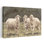 Rassemblement pastoral - art contemporain de trois moutons debout