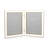 Enamel White Metal Picture Frame