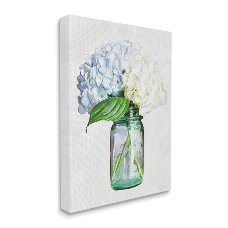 Bouquet d'hortensias campagnard, art giclée par Ziwei Li, H 30 po x l 24 po x P 1,5 po, Estampe numérique Farmhouse