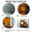 Impression d'art mural jaune et gris Urban Oasis Factories I - Factories-1537626695-1537626704
