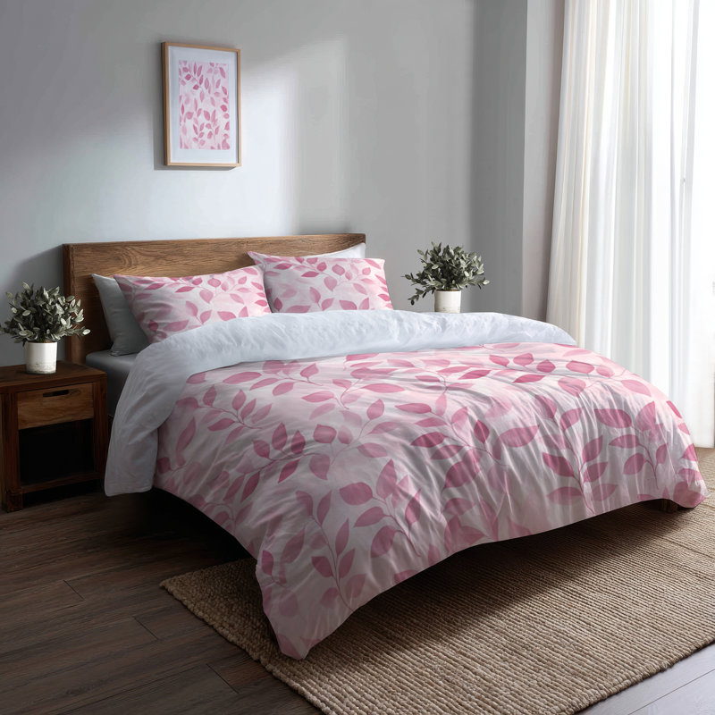 Ensemble de 4 édredons Floral Bedding, Édredon grand et 3 pièces supplémentaires