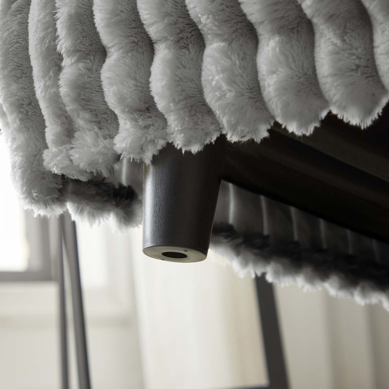 Canapé 102,4 po en velours côtelé avec repose-pieds 102,4 po, Gris