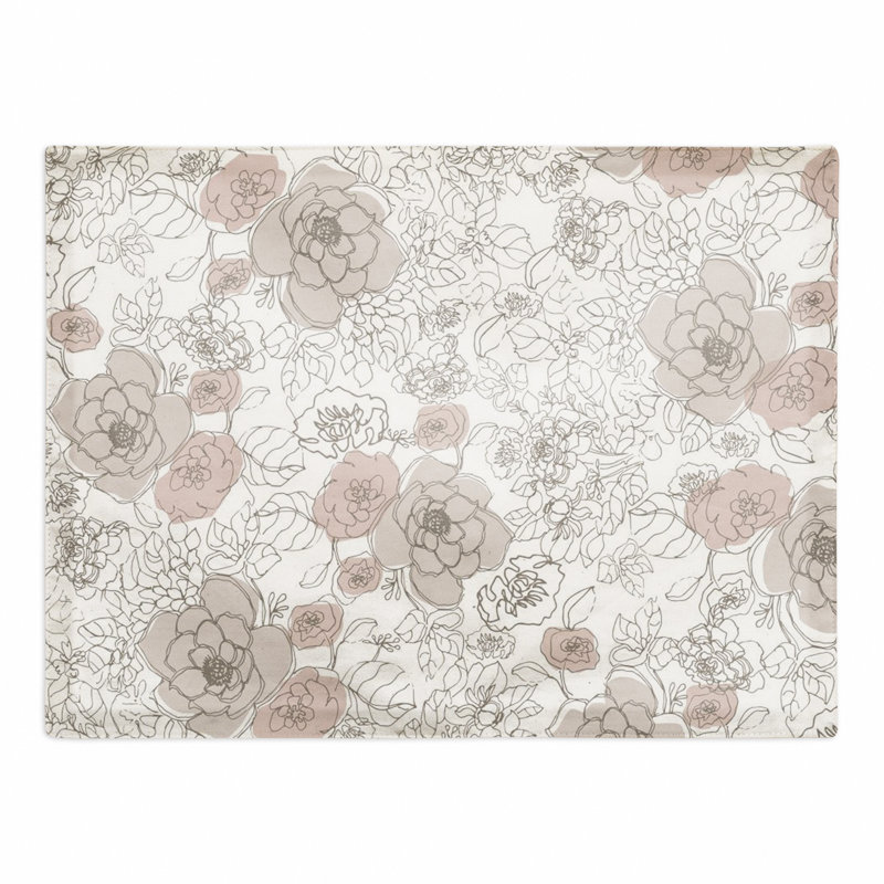 Cotton No Pattern Rectangle Placemat, White