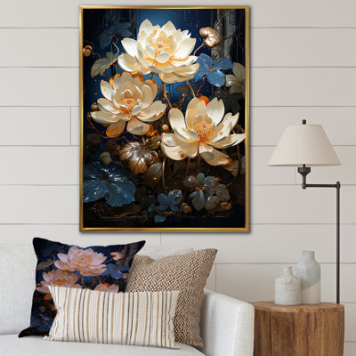 " Opulent Reflections Lotus I " Print
