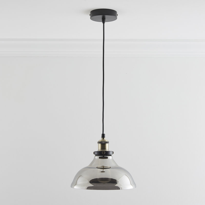 Coker 1 - Light Smokey Dome Pendant, Smokey