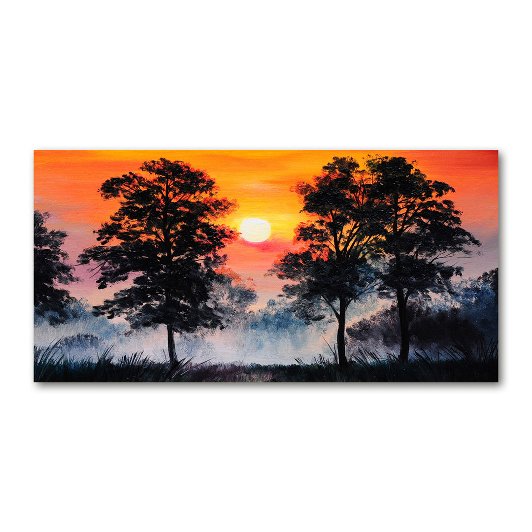 Sunset Forest - Ungerahmte Kunstdrucke auf Leinwand