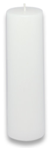 Bougie pilier sans parfum sans paraffine sans fumée, H 6 po x D 3 po, Sauge vert, Ensemble de 12