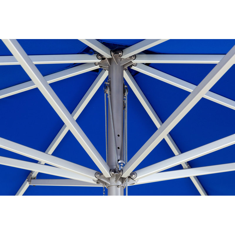 Storm 11.5' Round Umbrella, Paver Frame, Natural