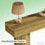 Table d'appoint rustique, console compacte, canapé