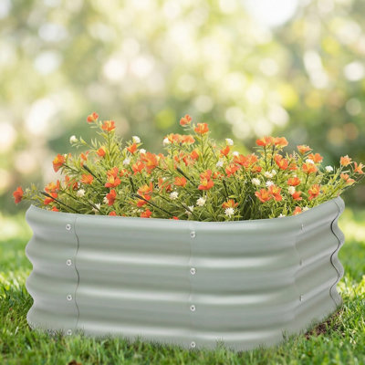 12'' H x 4'' , 12'' H x 4''W Cement Elevated Planter
