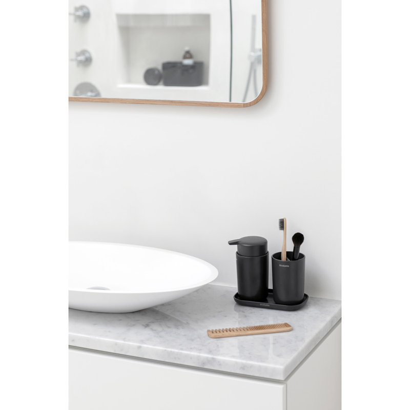Renew Bathroom Accessory Set, Dark Grey