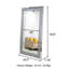 Grand miroir de plancher mural Casmer 