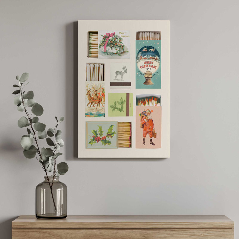 «Merry Matchboxes II» par Victoria Barnes, reproduction d'art sur toile, H 30 po x l 20 po, Toile tendue, Ne s’applique pas