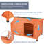 Maisonnette pour animaux de compagnie Trixie Natura Classic, toit plat à charnières, pieds réglables, abri pour animaux-27278507