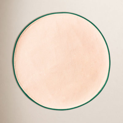 Blush And Pine Color Block Round Placemat Set Of 4