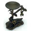 Photophore de table en laiton 4 po