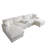 U Shaped Cloud Couch Sectional Sofa-841069216