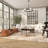 Wood Block Rectangular Bench with Elevated Base