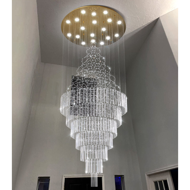 Grand lustre en cristal Glam, Doré