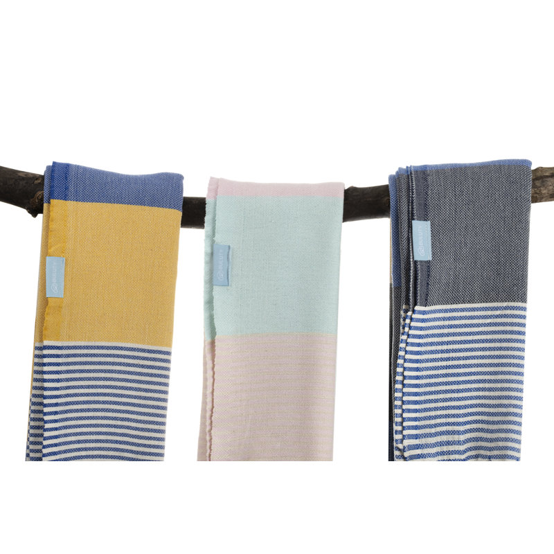 Rimmer Beach Towel, Pink/Light Blue