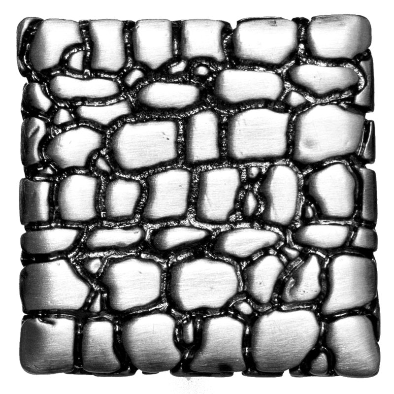 Square Knob, Pewter