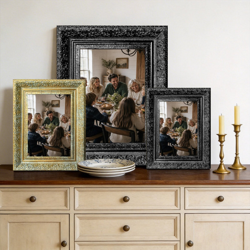 Cadre photo noir 1 PC 11 po x 14 po Clean Line, Black, 1, 11" W x 14" H