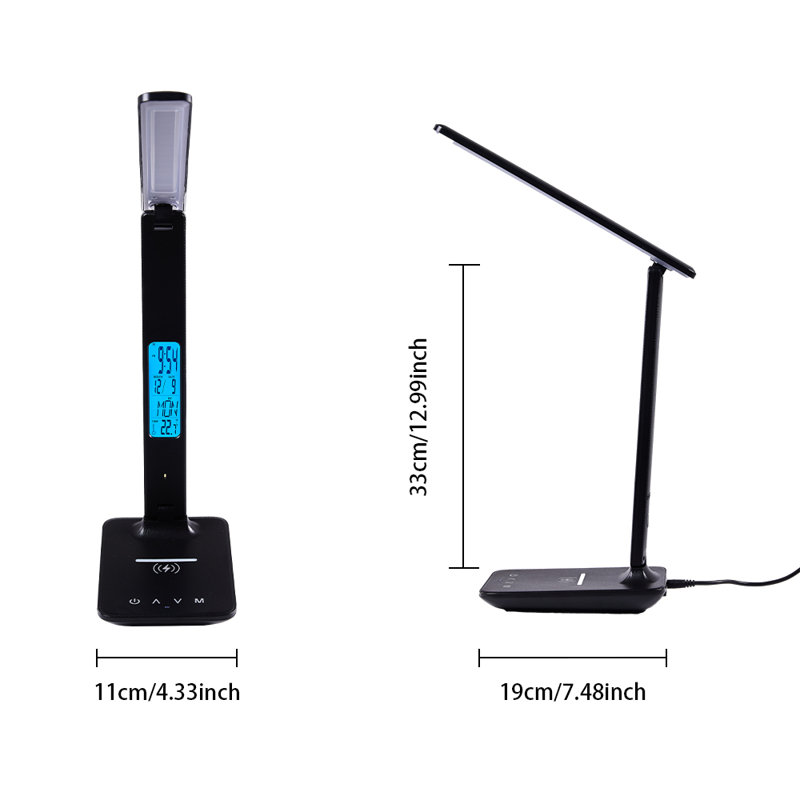 Dimmable and Foldable LED Table Lamp with Wireless Charger
