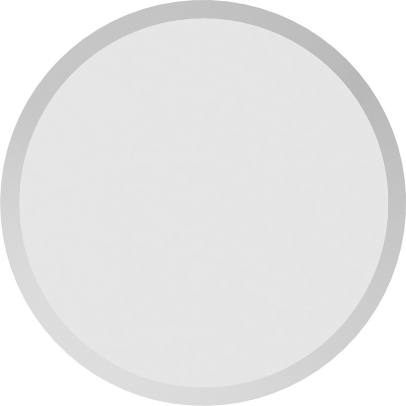 Rosette standard Grayson avec bord biseauté, H 5 po x l 5 po x P 1 po